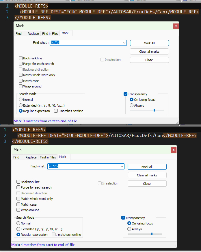 Lazy quantifier example